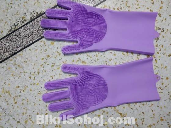Silicone rubber Dish Washing Gloves